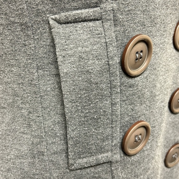 BAILEY 44 Grey Double Breasted Jacket with Pockets, Size XS, Pit to Pit 16” - Picture 6 of 9